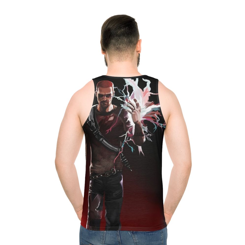 Infamous Electric Cole McGrath Unisex Tank Top - men back