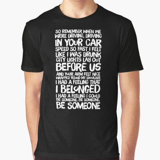 "Fast Car" Tracy Chapman lyrics graphic print t-shirt