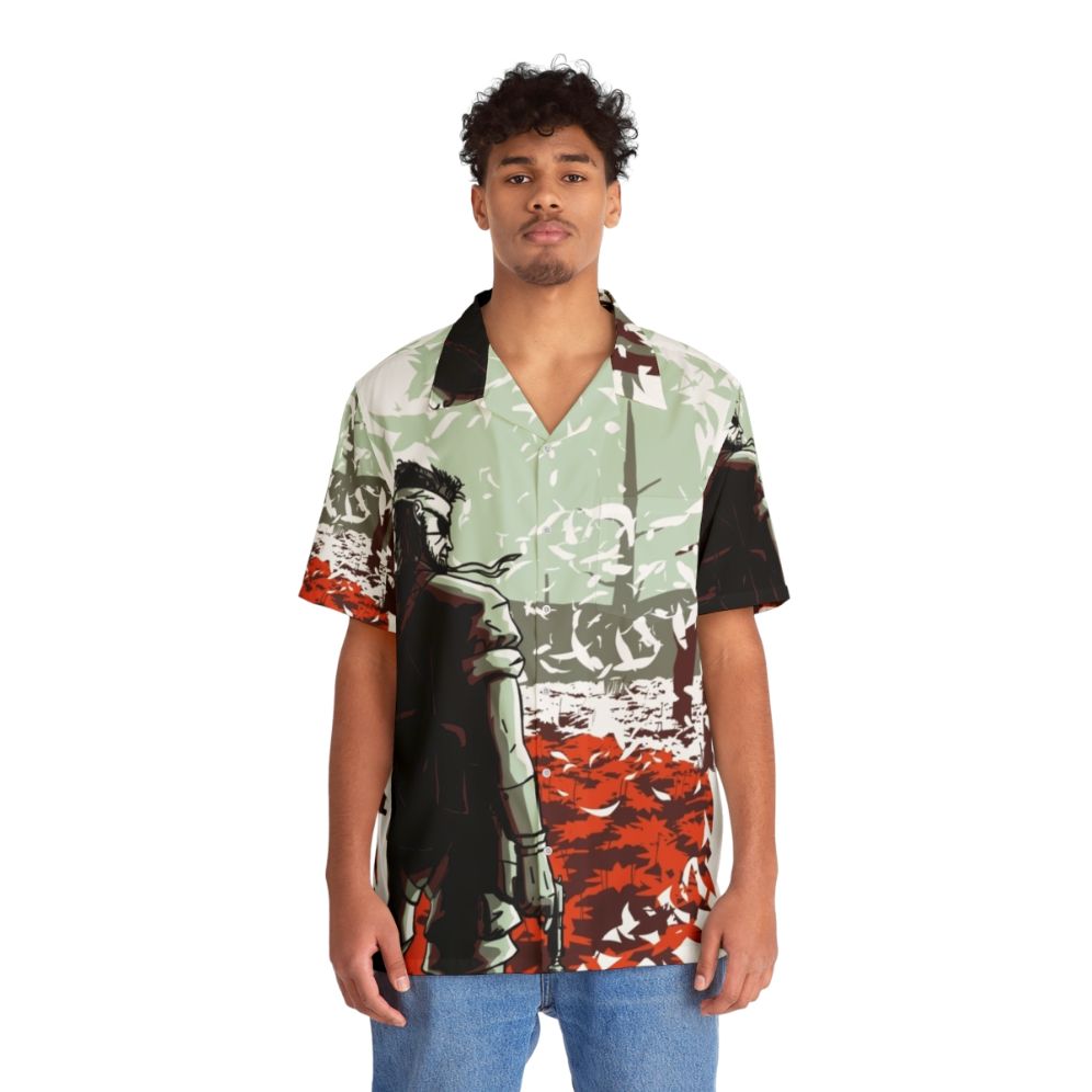 Big Boss Metal Gear Solid Hawaiian Shirt - People Front