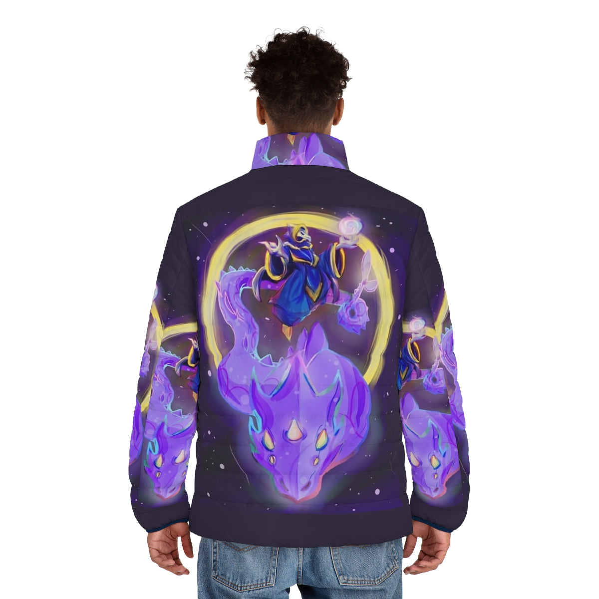 Terraria Lunatic Cultist Phantasm Dragon Puffer Jacket - men back