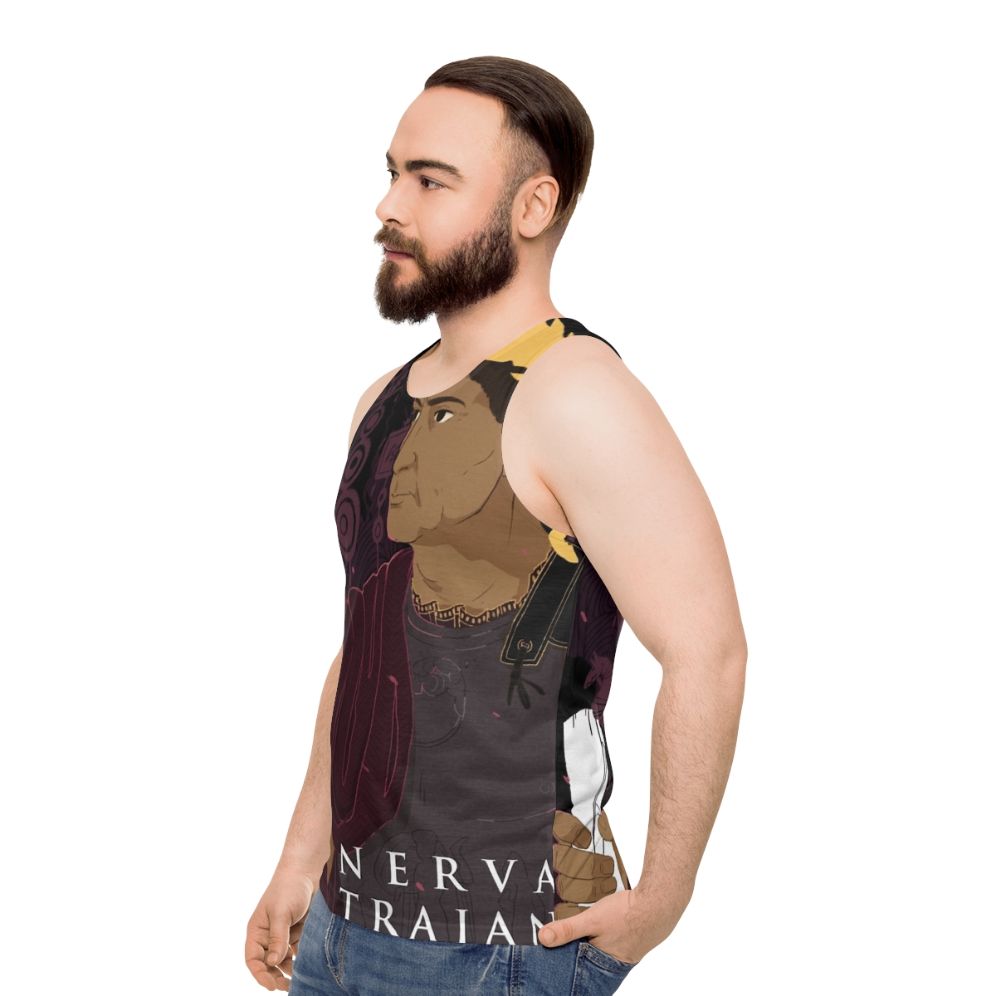 Trajan Unisex Roman Emperor Ancient History Tank Top - men side