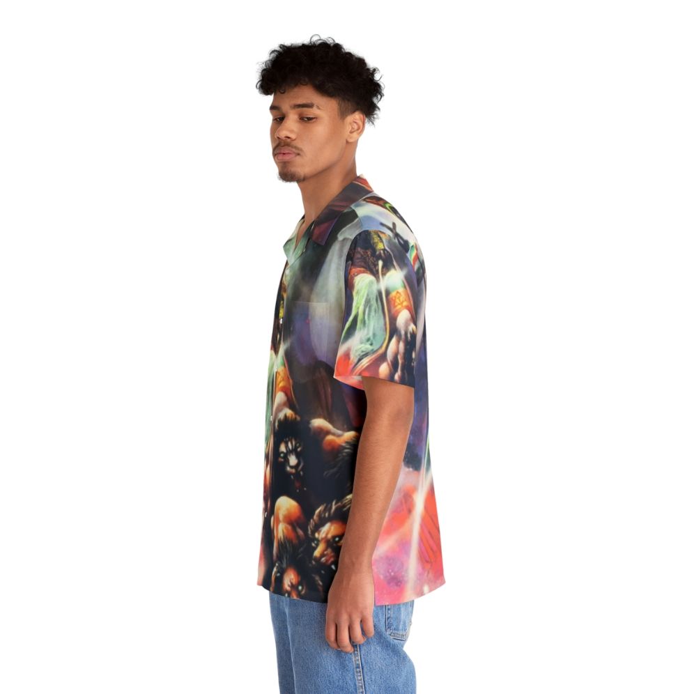 Dub Hawaiian Shirt with Reggae Motifs - People Left