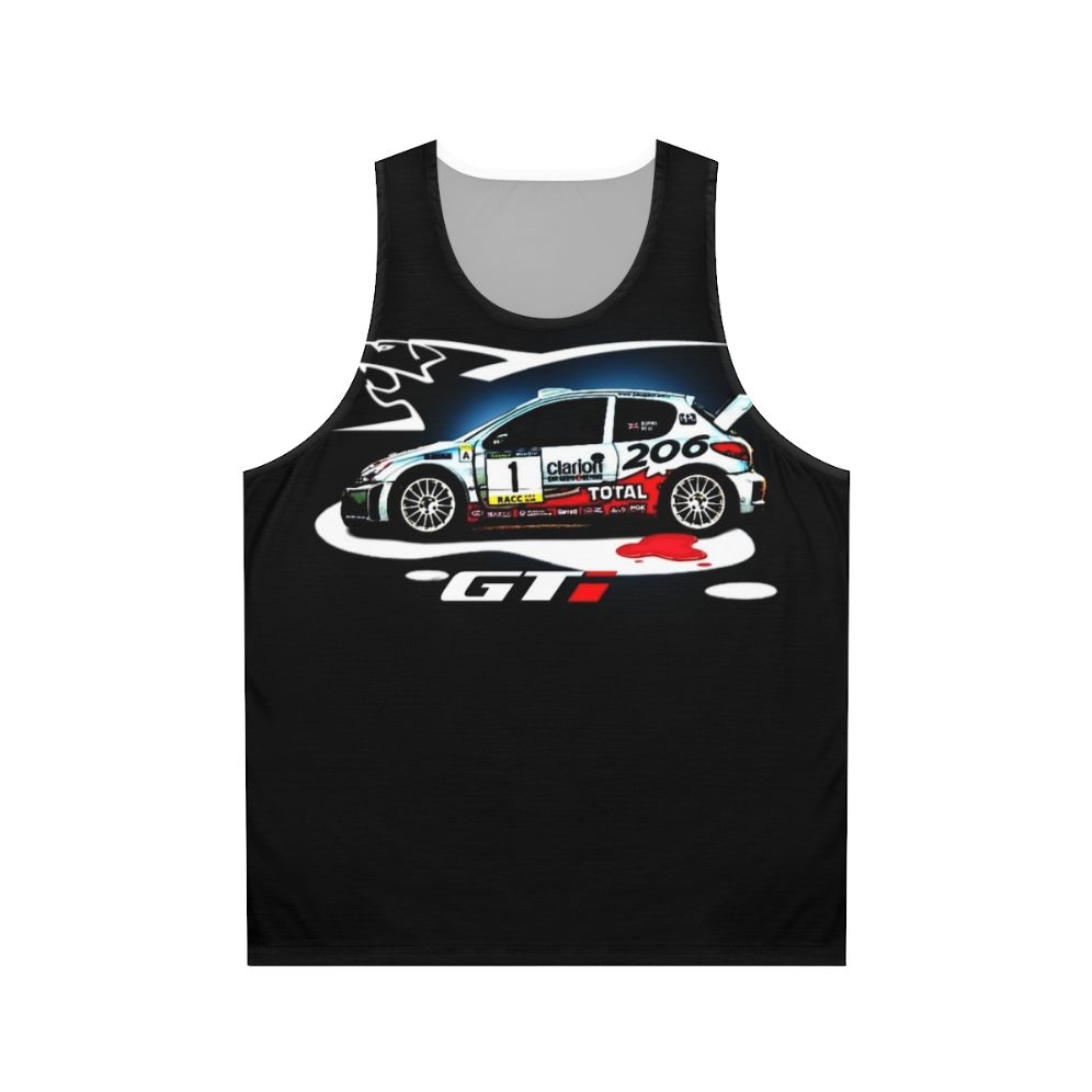 Unisex 206 racing car tank top