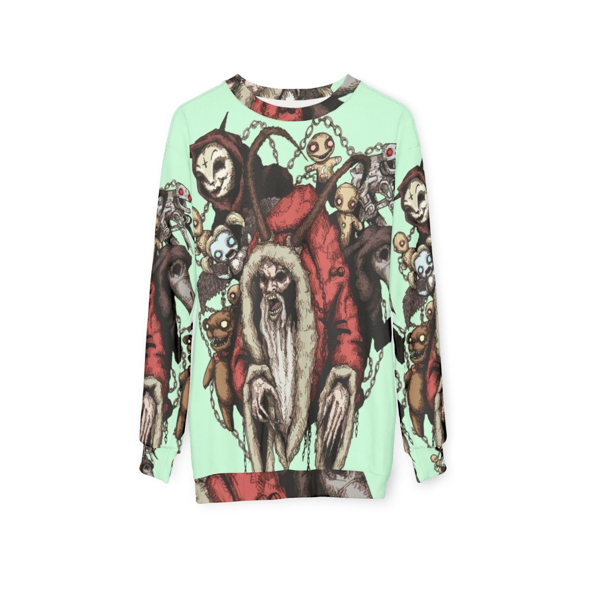 Krampus 2.0 Christmas Horror Sweatshirt - hanging