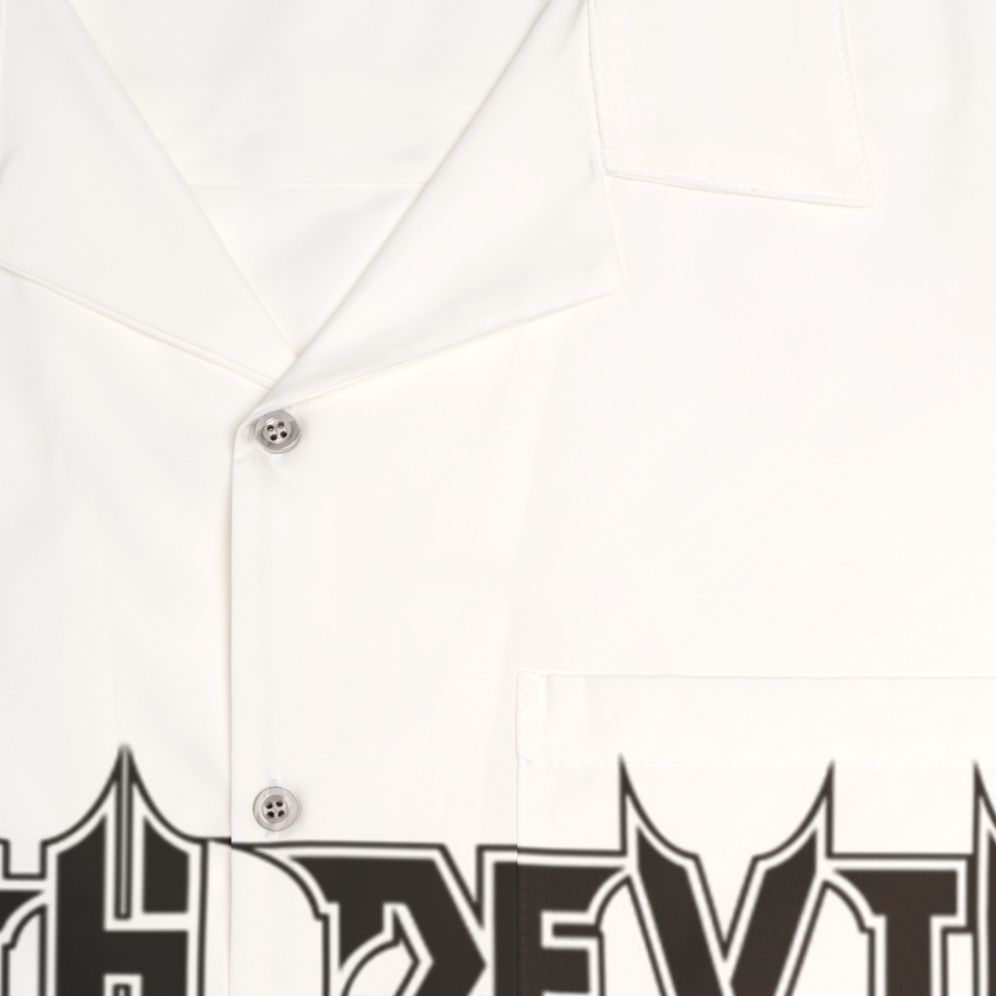 Death Devil Hawaiian Shirt featuring an anime-style graphic - Detail