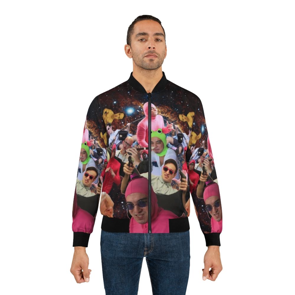 Filthy Frank Galaxy Bomber Jacket with Graphic Design - Lifestyle