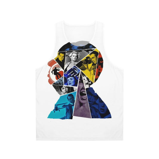 Retro unisex tank top featuring classic cinema designs