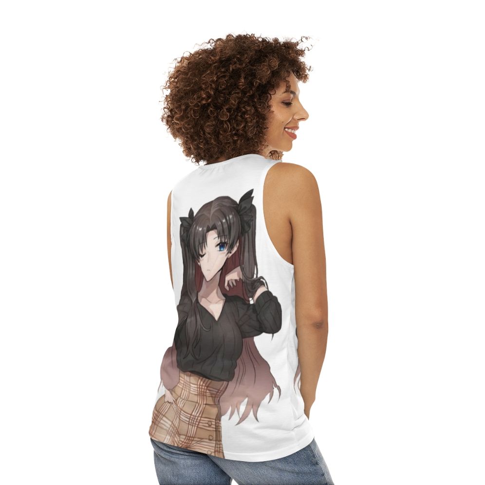 Anime Rin Tohsaka Unisex Tank Top - women back