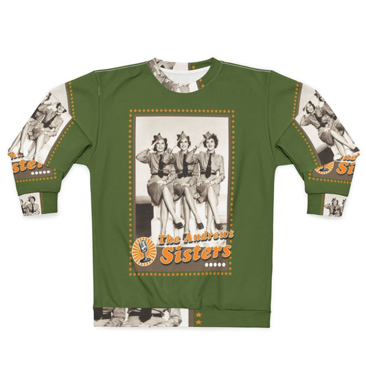 The Andrews Sisters Vintage Sweatshirt for Music Enthusiasts