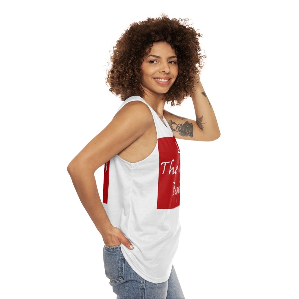 Unisex "Let The Chaos Begin" Money Heist Tank Top - women side