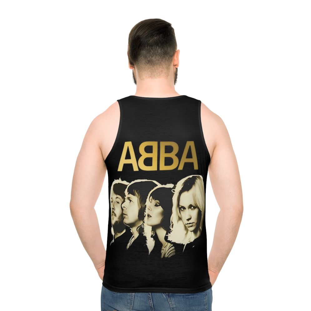 Abba unisex 70s disco tank top - men back