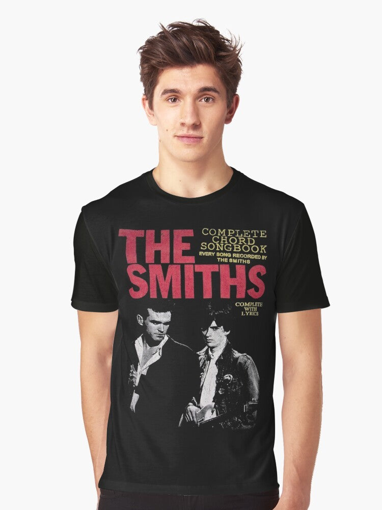 The Smiths 'The Queen Is Dead' graphic t-shirt featuring a minimalist design with the album title and band name - Men