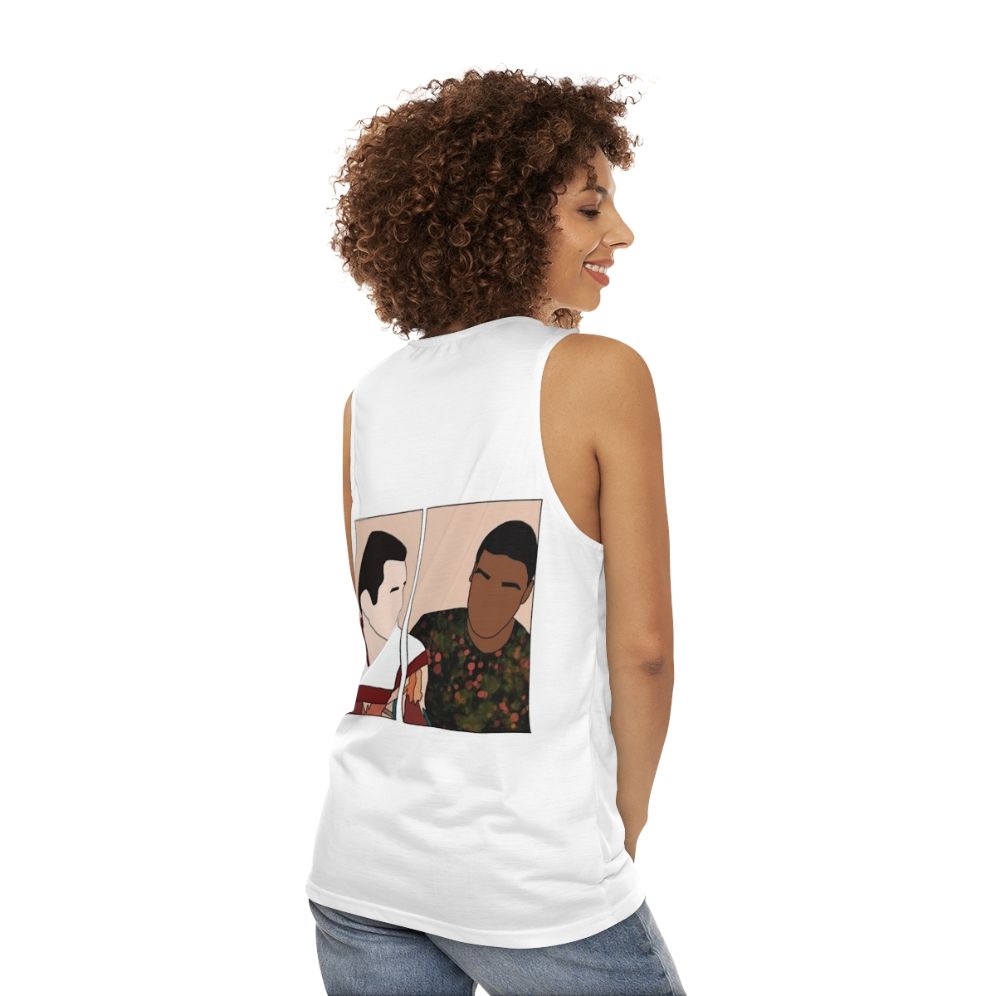 Sex Education Adam and Eric Unisex Tank Top - women back