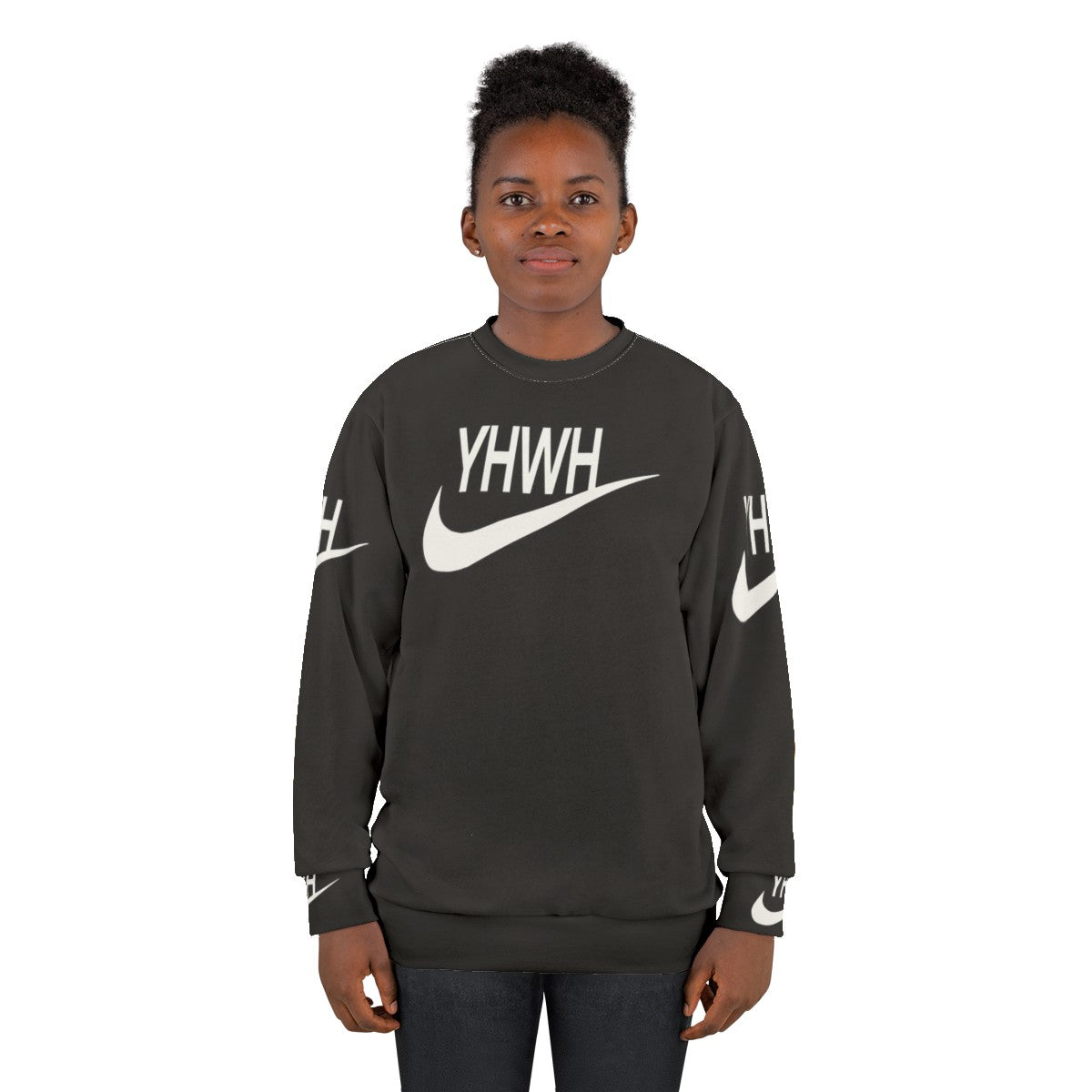 YHWH Sports Logo Christian Sweatshirt - women