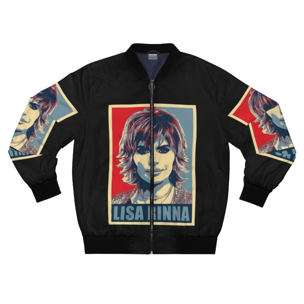 Lisa Rinna Real Housewives of Beverly Hills themed bomber jacket