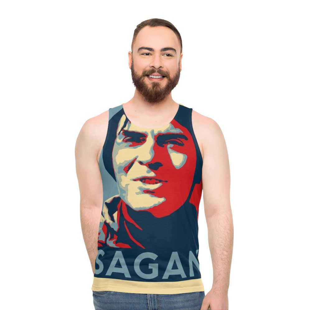 Carl Sagan Unisex Space Exploration Tank Top - men