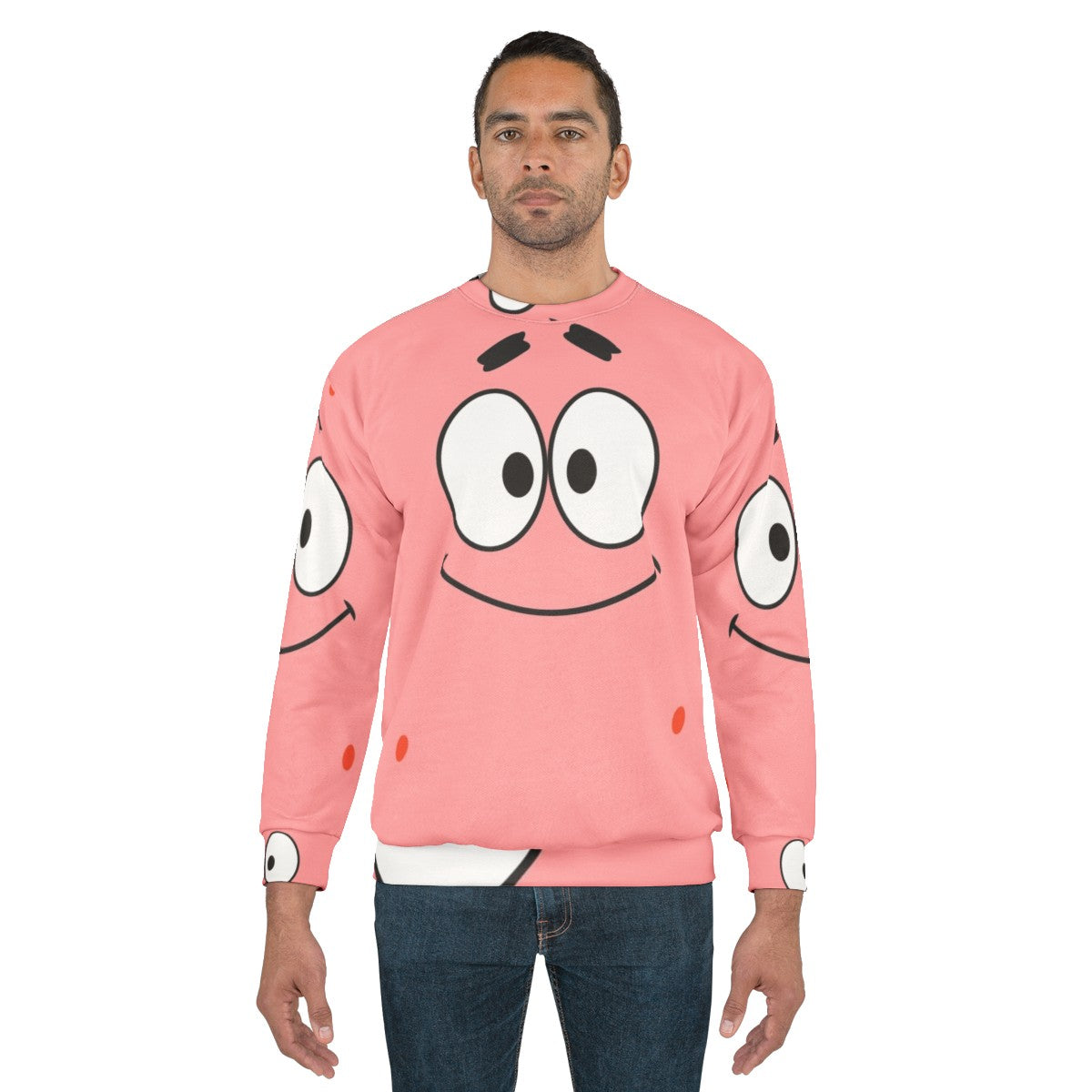 Patrick Star from Spongebob Squarepants Cartoon Sweatshirt - men