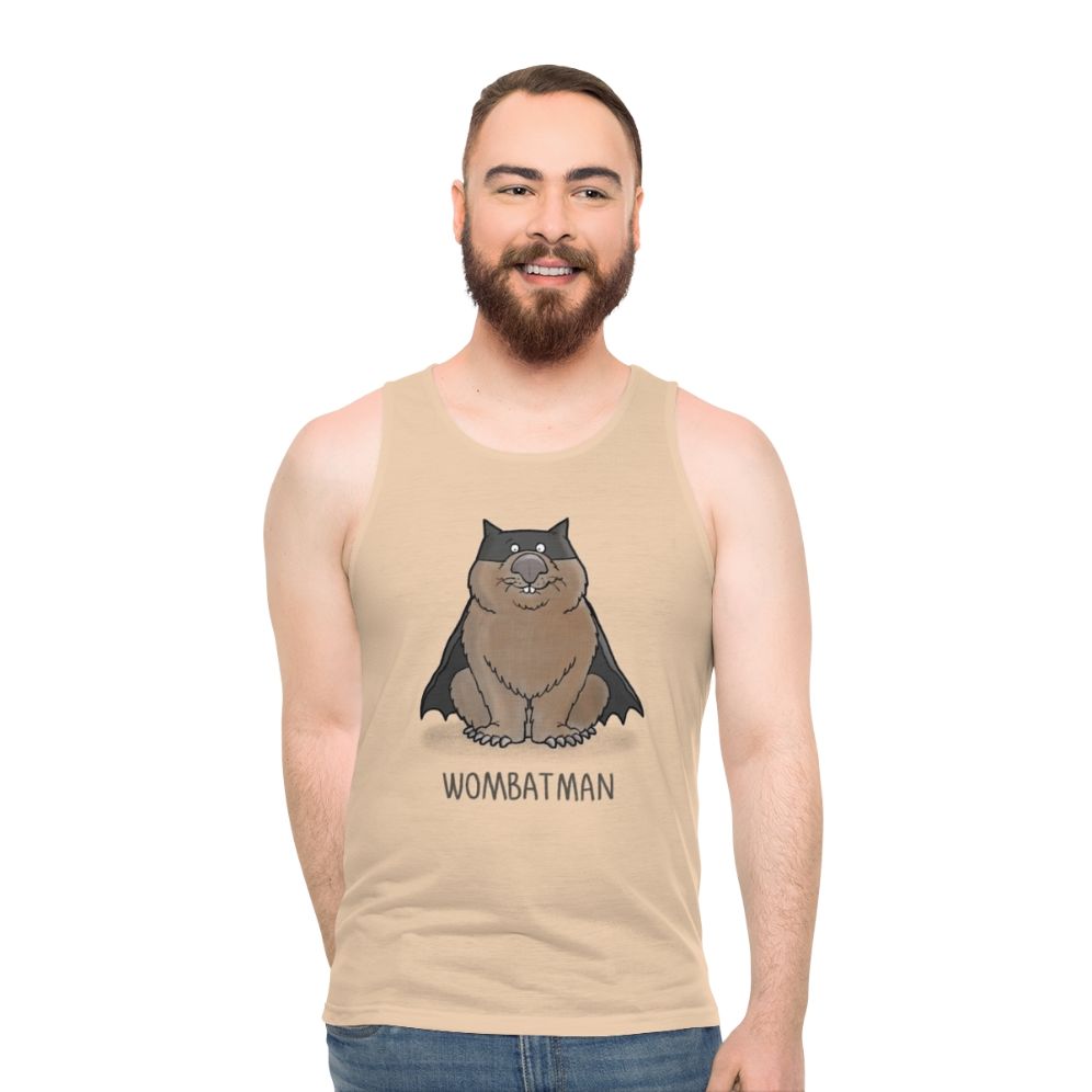 Wombat Superhero Unisex Tank Top - men