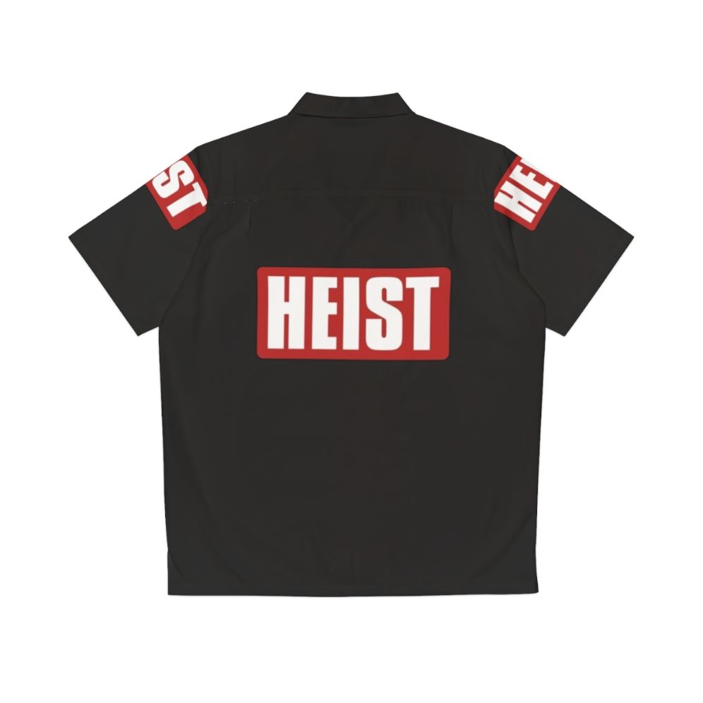 Money Heist Text Art Hawaiian Shirt - Back