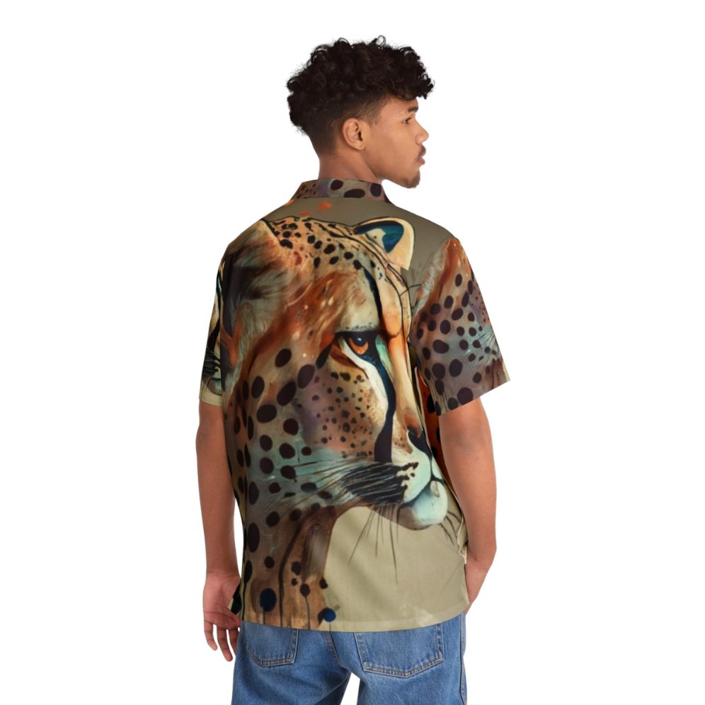 Legendary Cheetah Hawaiian Shirt with Cheetah Print Design - People Back