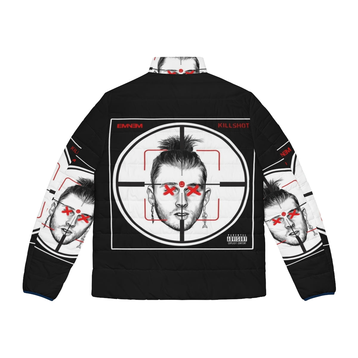 Eminem Killshot Music Rapper Hip Hop Puffer Jacket - Back