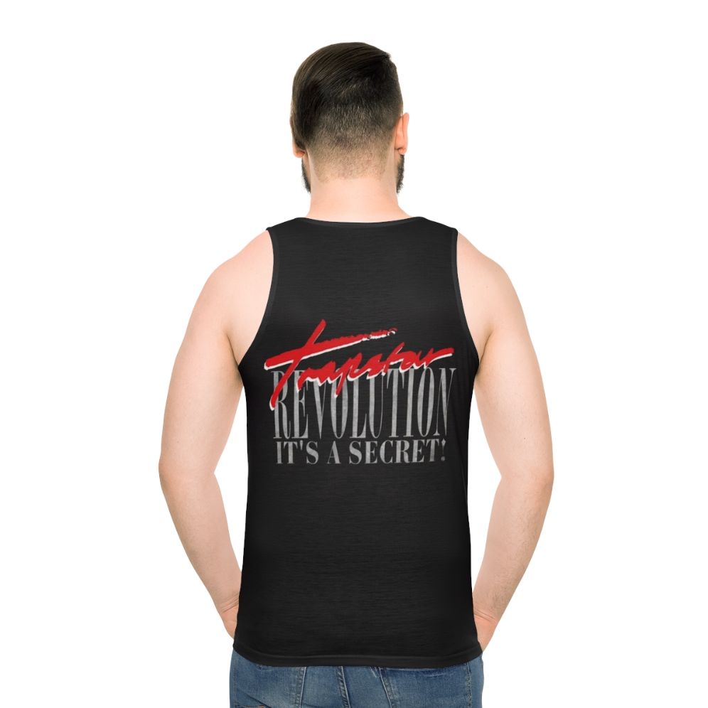 Unisex streetwear tank top - men back