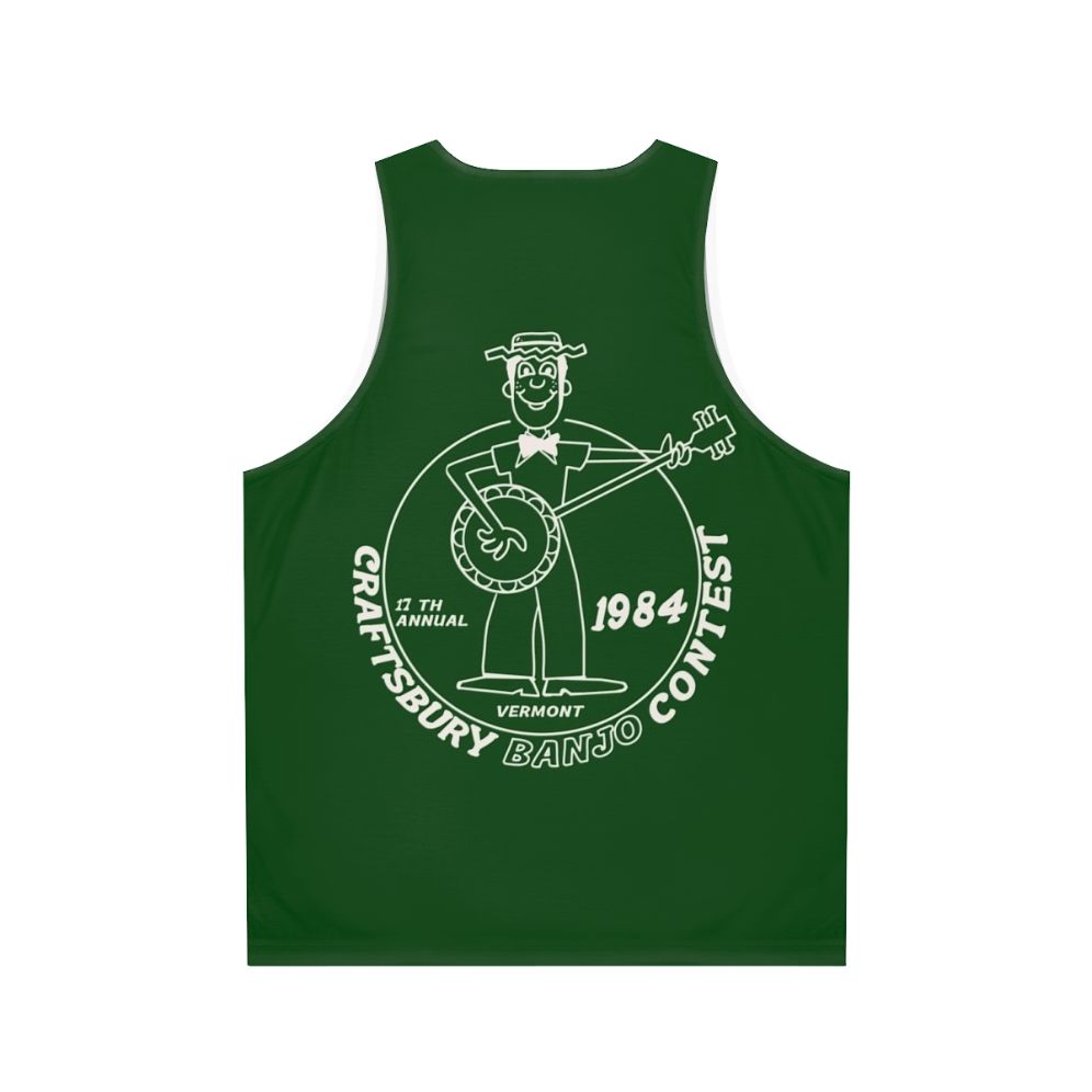 Retro 1984 Craftsbury Banjo Contest Unisex Tank Top - Back