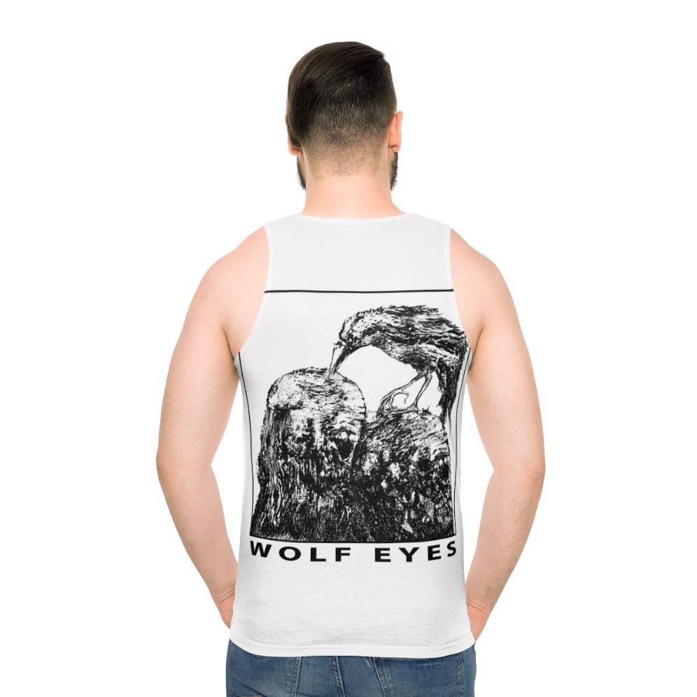 Wolf Eyes Burned Mind Unisex Tank Top - men back