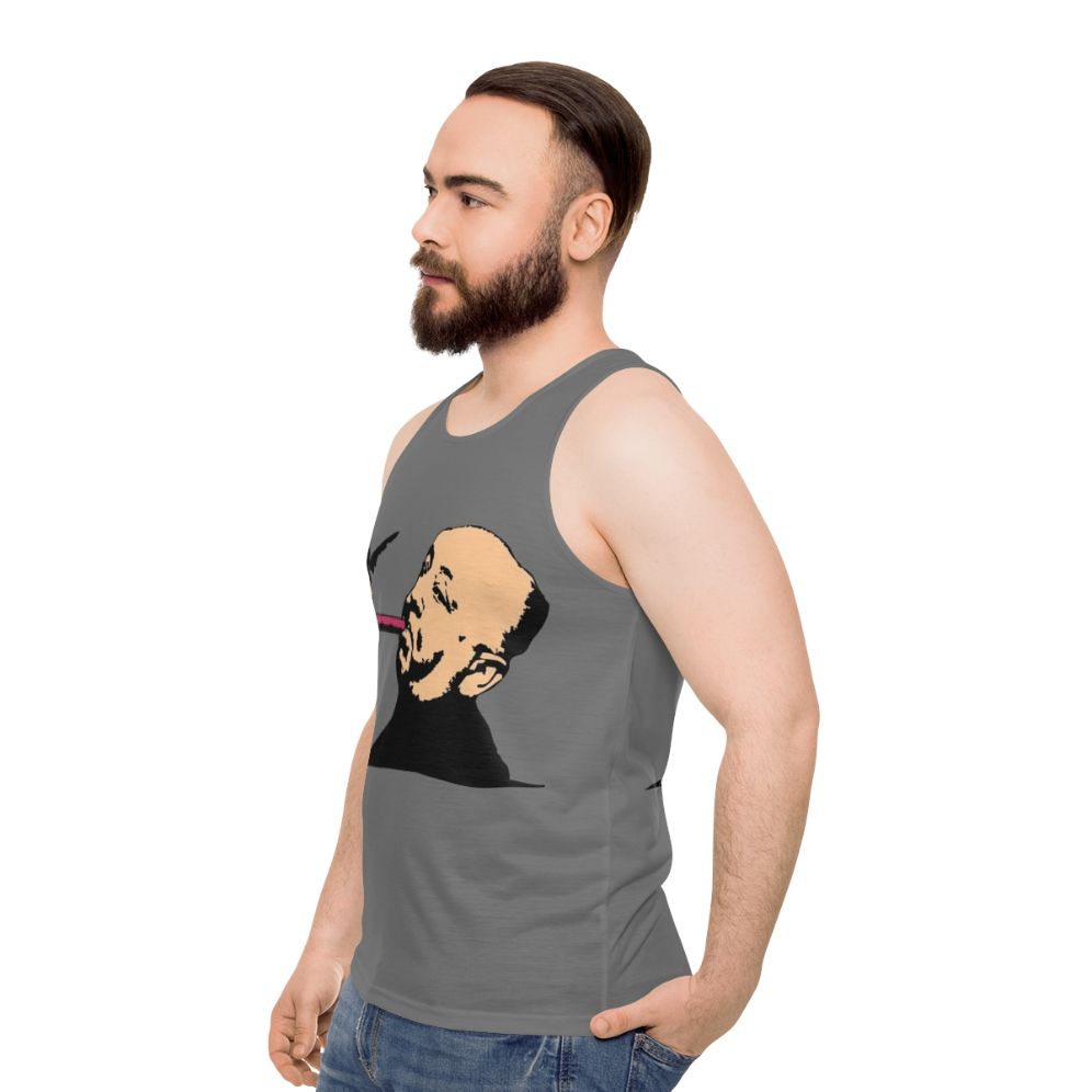 Alfred Hitchcock Unisex Movie Tank Top - men side