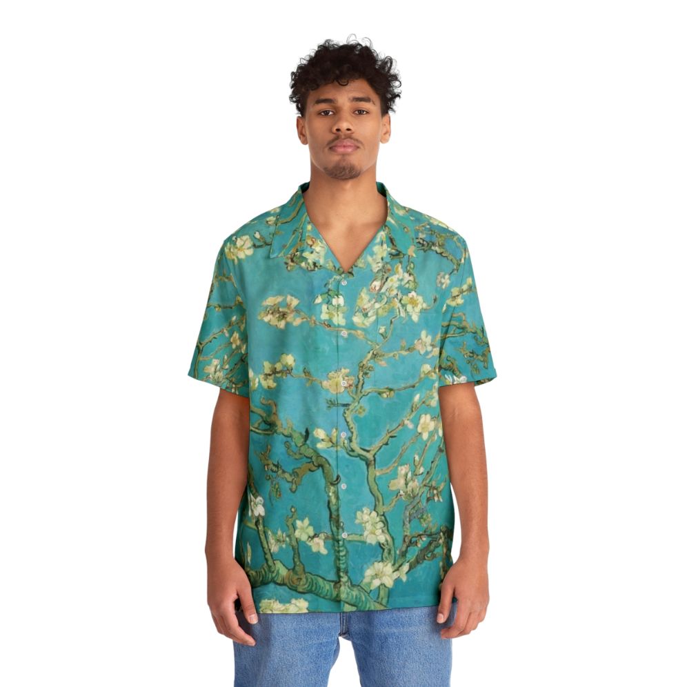 Almond Blossom Hawaiian Shirt Inspired by Impressionist Painting - Lifestyle