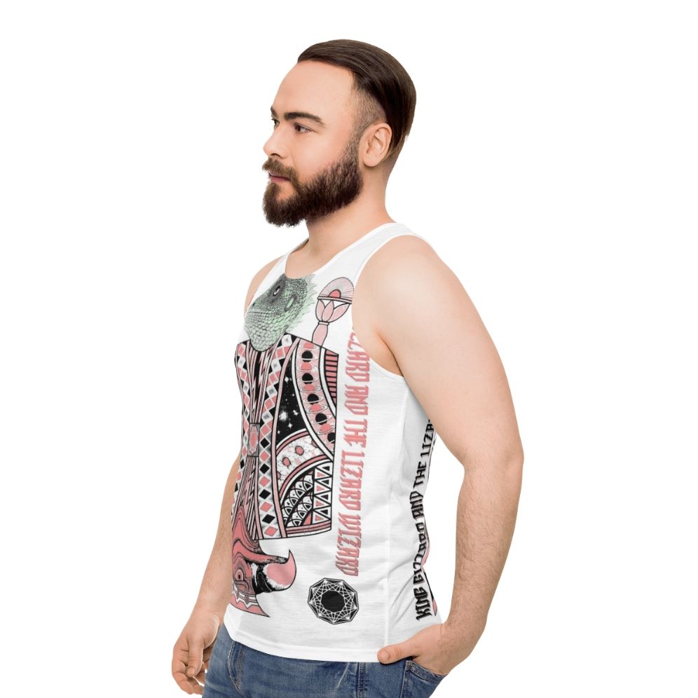 Unisex 'King Gizzard and the Lizard Wizard' tank top - men side