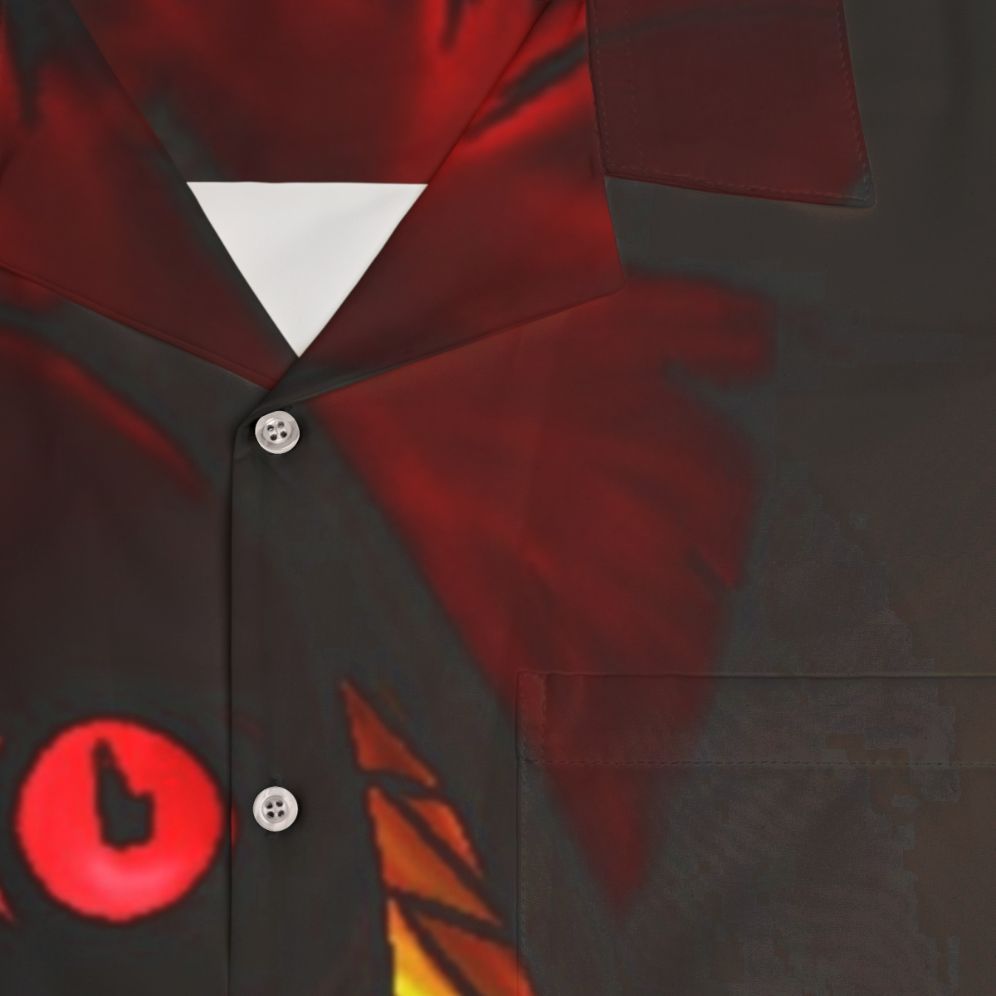 The Radio Demon Hawaiian Shirt from Hazbin Hotel - Detail