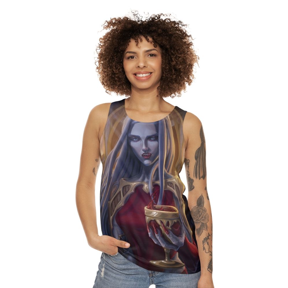 Carmilla Castlevania Dark Fantasy Unisex Tank Top - women