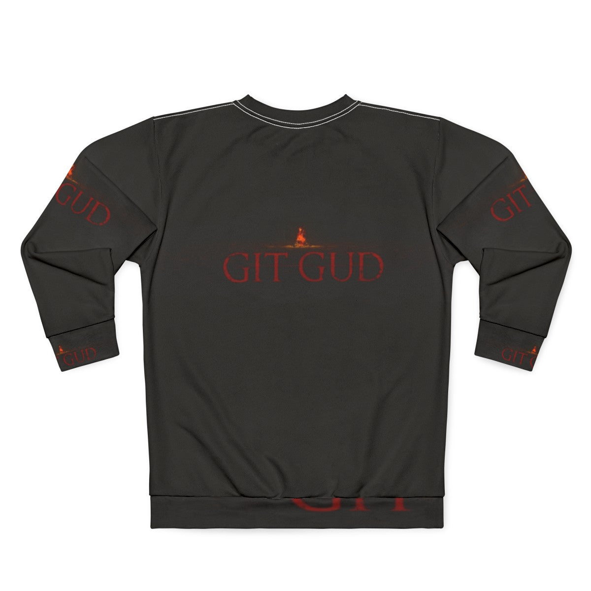 Git Gud Dark Souls Gaming Sweatshirt - Back