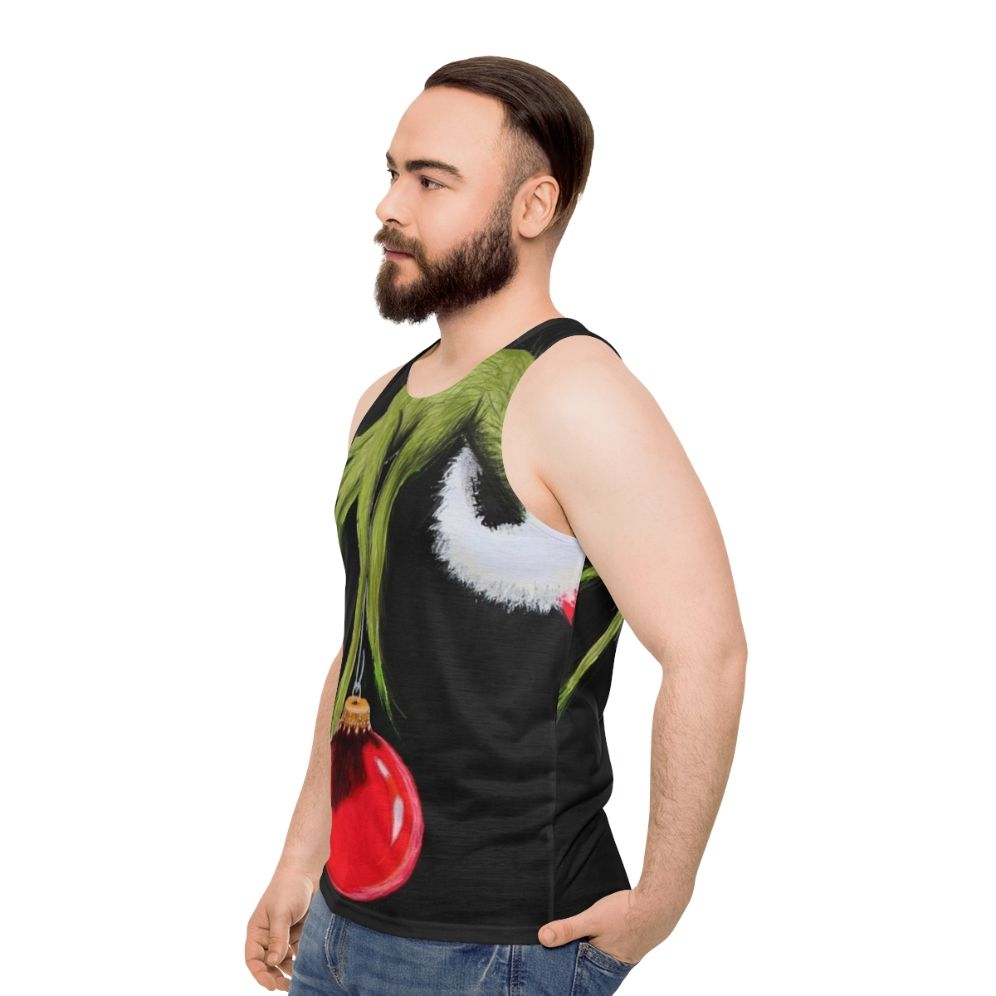 "Who Stole Christmas" unisex tank top - men side