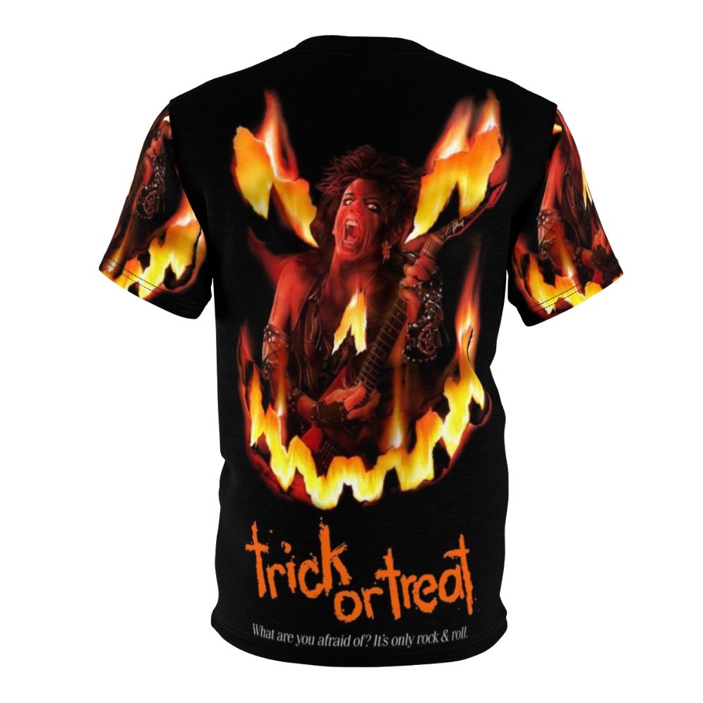 Spooky rock n' roll themed t-shirt for Halloween and music fans - Back