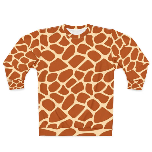 Giraffe print animal print sweatshirt