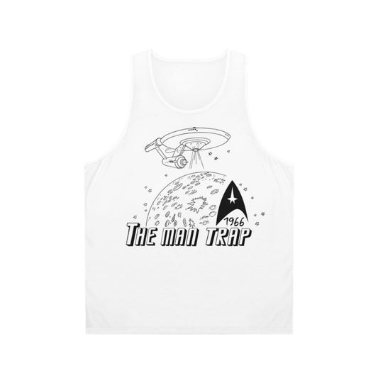 Star Trek unisex tank top featuring The Man Trap graphic