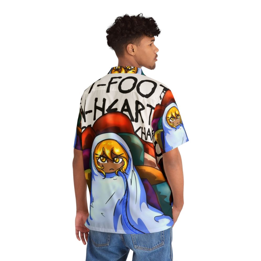 Achilles' Epithets Hawaiian Shirt featuring Ancient Greek Mythology - Flat lay