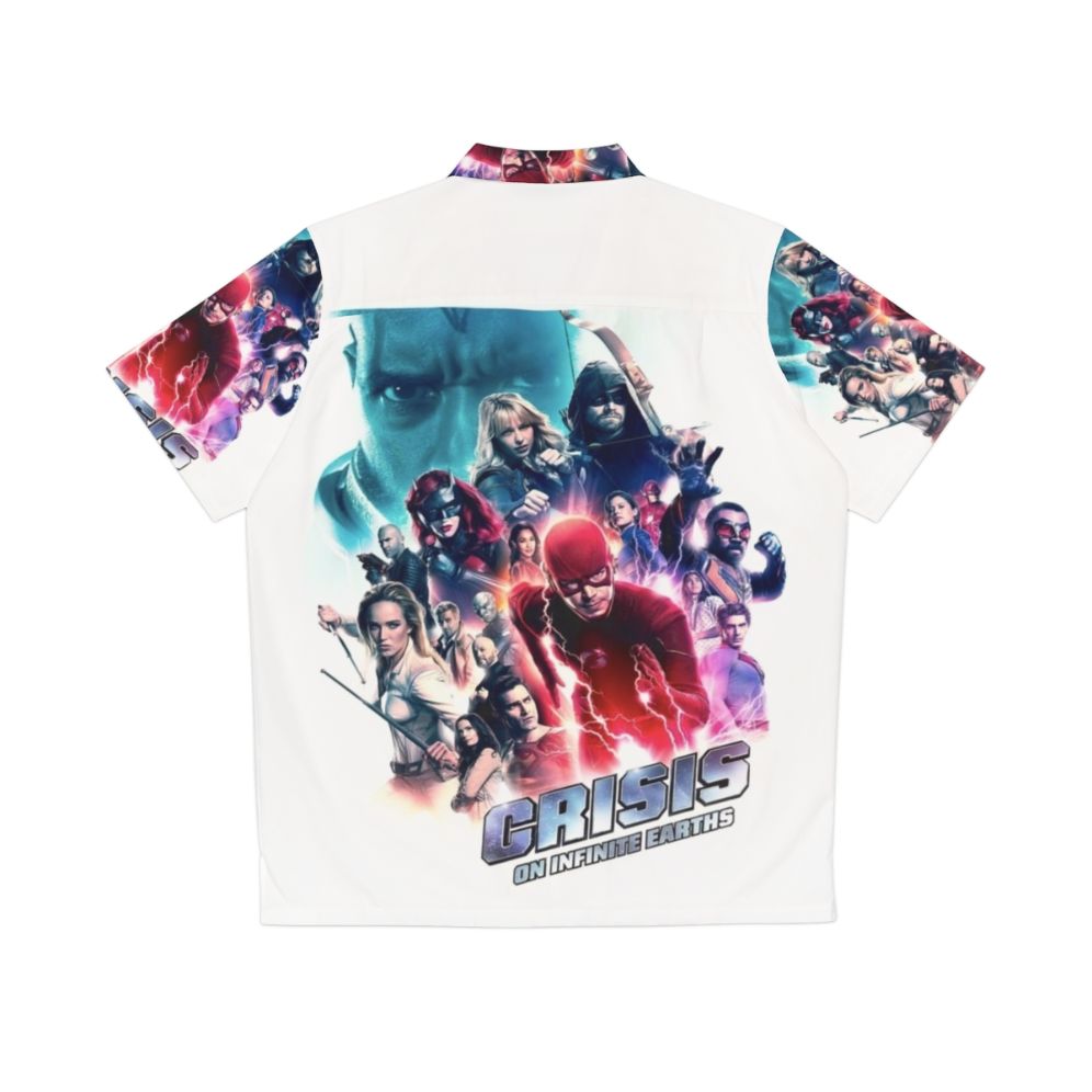 Arrowverse Crisis Hawaiian Shirt featuring Legends of Tomorrow superheroes - Back