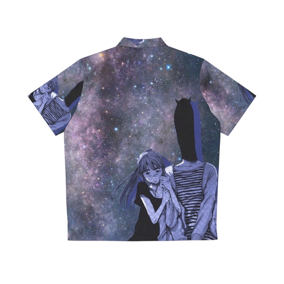 Starry Sky Hawaiian Shirt with Galaxy Pattern - Back