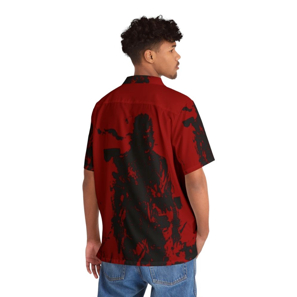 Big Boss MGS3 Red Black Hawaiian Shirt - People Back