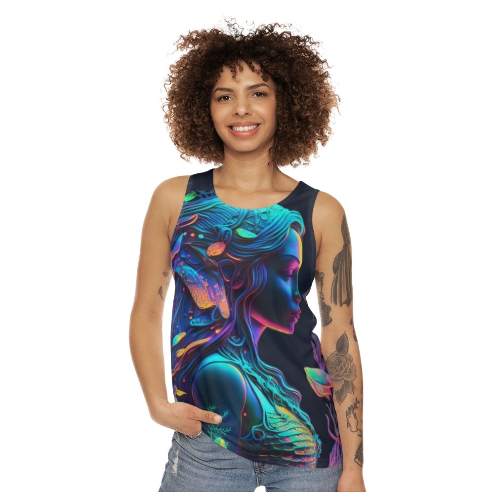 Mythical sea creatures unisex tank top - women