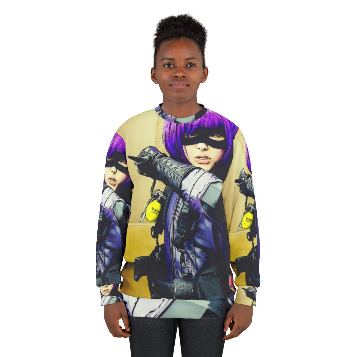 Hitgirl 2 superhero comic book character sweatshirt - women