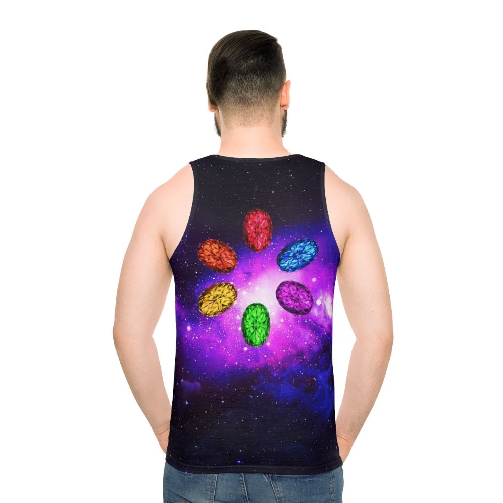 Galaxy space unisex Marvel Infinity Stones tank top - men back