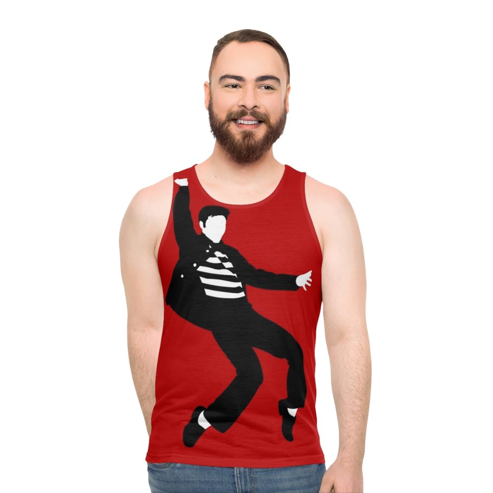 Rock and Roll King's Jailhouse Minimalist Art Unisex Tank Top - men