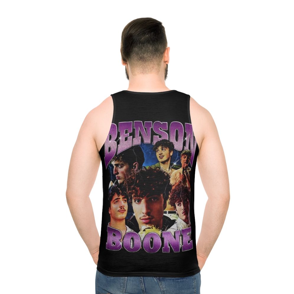 Benson Boone Unisex Tank Top - men back