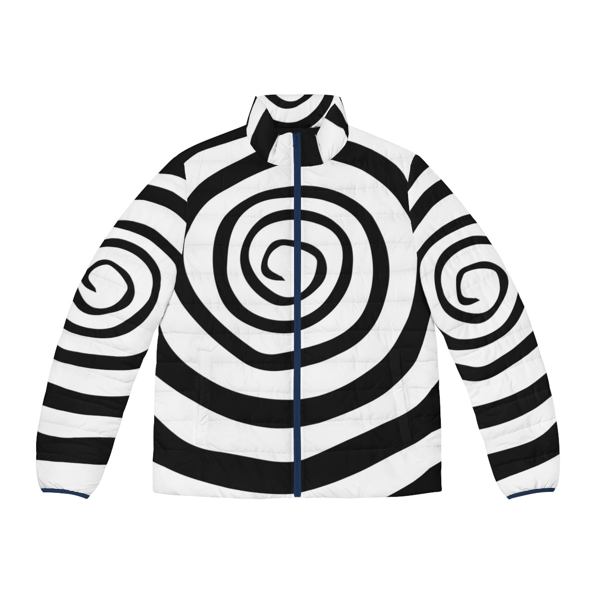 Spiral Puffer Jacket featuring Motionless in White band logo and imagery