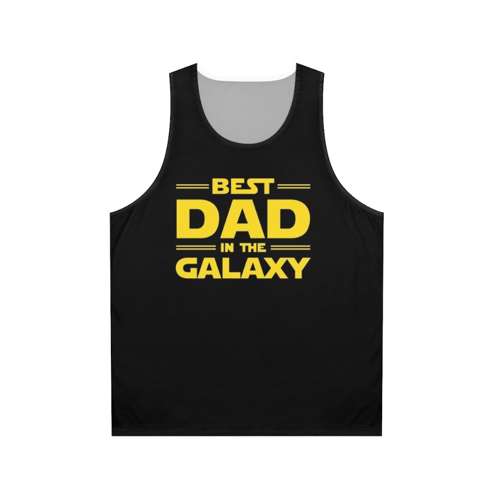 Best Dad in the Galaxy Unisex Star Wars Inspired Tank Top