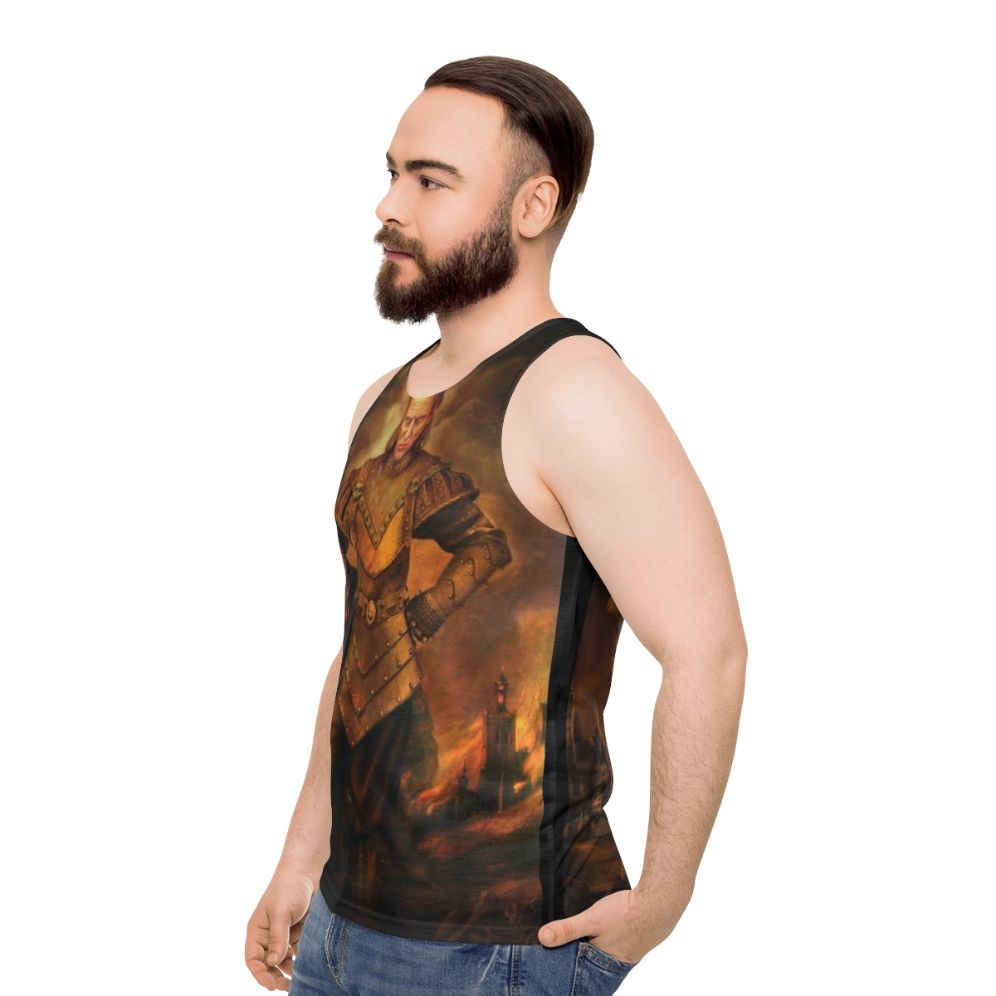 Vigo The Carpathian Unisex Supernatural Horror Tank Top - men side